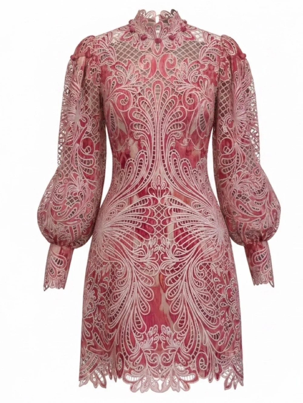 zimmermann pink mini dress Pleated Mini Dress